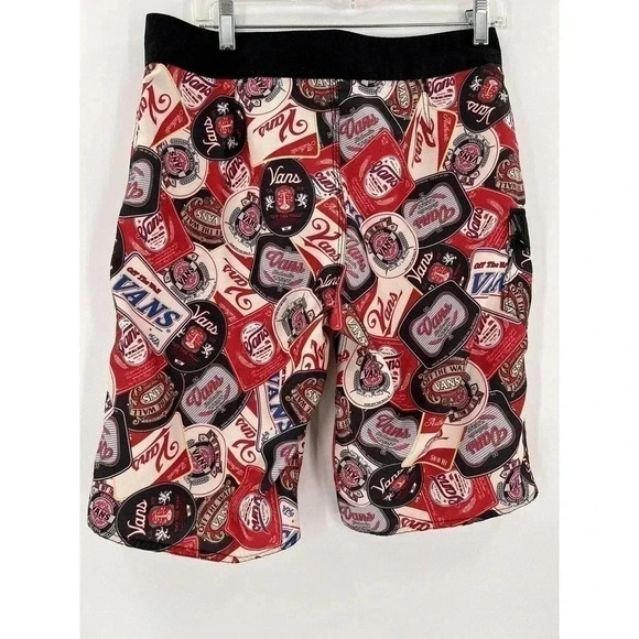 Vans Off The Wall Mens Logo All Oved Print Board Shorts Size 30 EXCELLENT UC - Picture 6 of 10